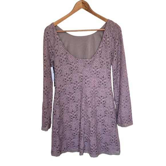 🏷️ NWT 🏷️ AS U WISH Lace Long Sleeve Dress sz M🏷️ NWT 🏷️ - Picture 5 of 7
